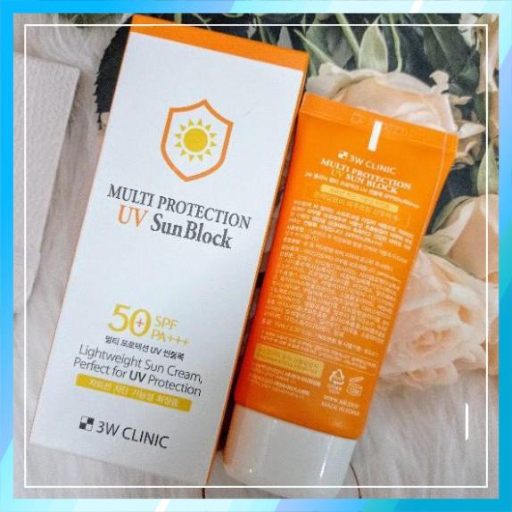 Kem Chống Nắng 3W Clinic Multi Protection UV Sun Block SPF 50+ PA+++ 70ml | BigBuy360 - bigbuy360.vn