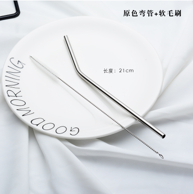 Bộ Ống Hút Bằng Thép Không Gỉ 304 Kèm Cọ Vệ Sinh