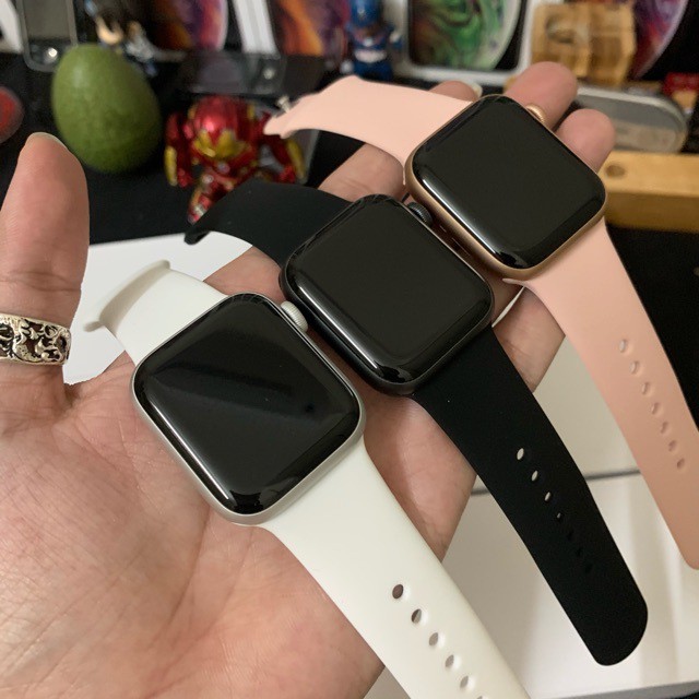 Dây cao su silicone cho Apple Watch Seri 1/2/3/4/5/6/7 và đồng hồ T500, T500+, HW12, HW22 Pro... Size 38/40/41/42/44/45