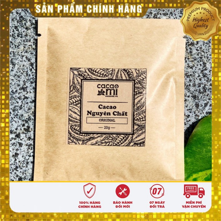 Cacao Nguyên Chất 100% Hỗ Trợ Giảm Cân FREESHIP Bột Cacao MI Uống Liền Ngon VSATTP 1 Gói Dùng Thử