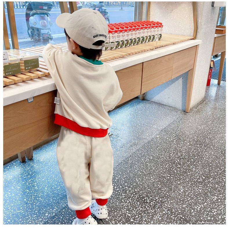 Bộ Đồ Thể Thao Cotton Nguyên Chất Phong Cách Nhật Hàn Thời Trang Mùa Thu Hàng Mới 2022 Dành Cho Bé Trai