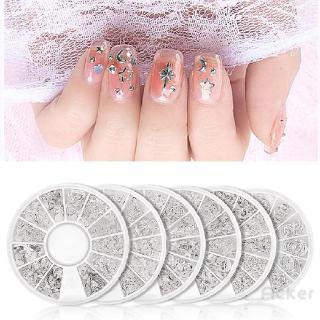 Hộp 12 ngăn phụ kiện hợp kim đính móng nghệ thuật