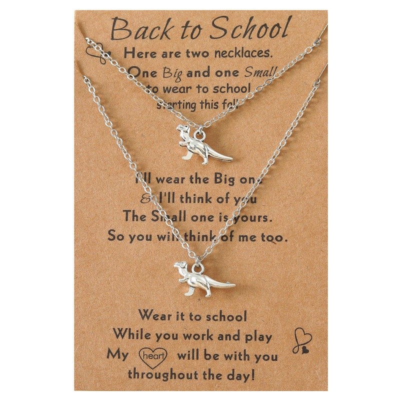 Set 2 Vòng cổ Mặt Khủng Long Thời Trang Cho Cặp Đôi