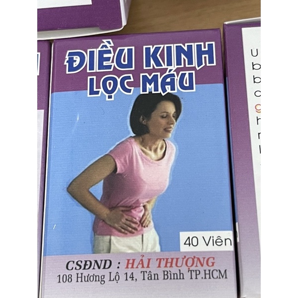 Điều kinh lọc máu hộp 40 viên