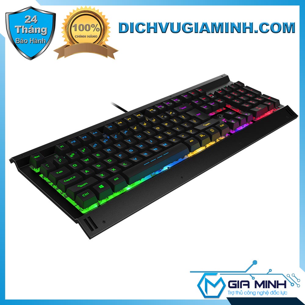 Bàn Phím Chơi Game Net Dareu LK145 Led Rainbow RGB Vỏ Nhôm Chống Cháy