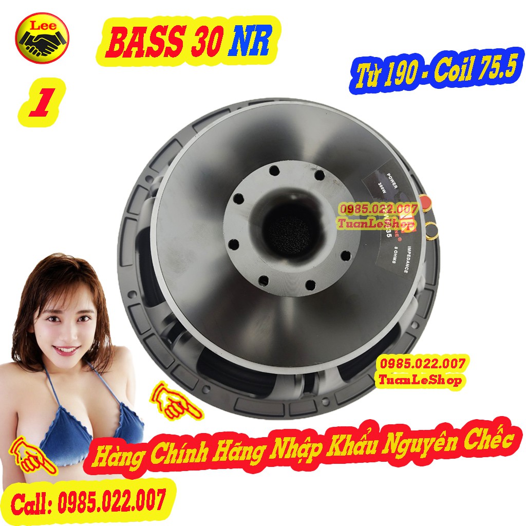 LOA BASS 30 NR TỪ 190 COIL 75,5 – LOA RỜI BASS 3 TẤC -  GIÁ 1 CHIẾC LOA NHẬP KHẨU CAO CẤP