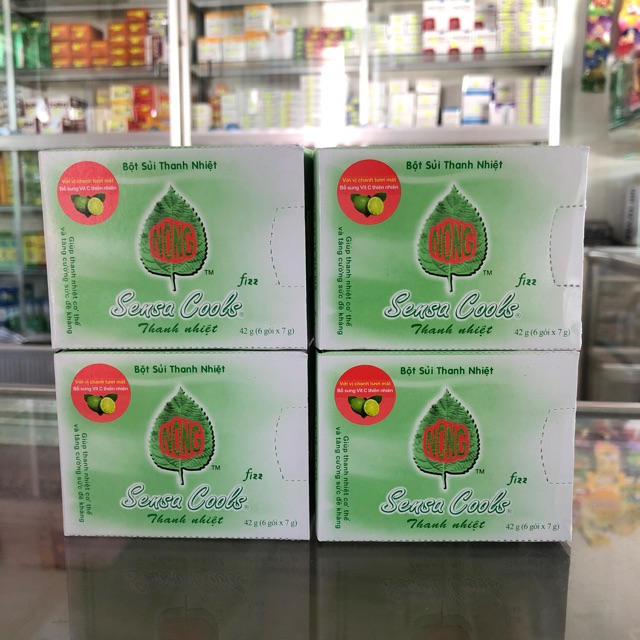 ✅Bột sủi thanh nhiệt Sensa Cool (hộp 6 gói) 🌿