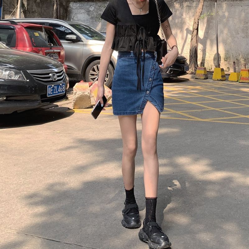 Chân váy denim phong cách hợp thời trang cho nữ D085 | BigBuy360 - bigbuy360.vn