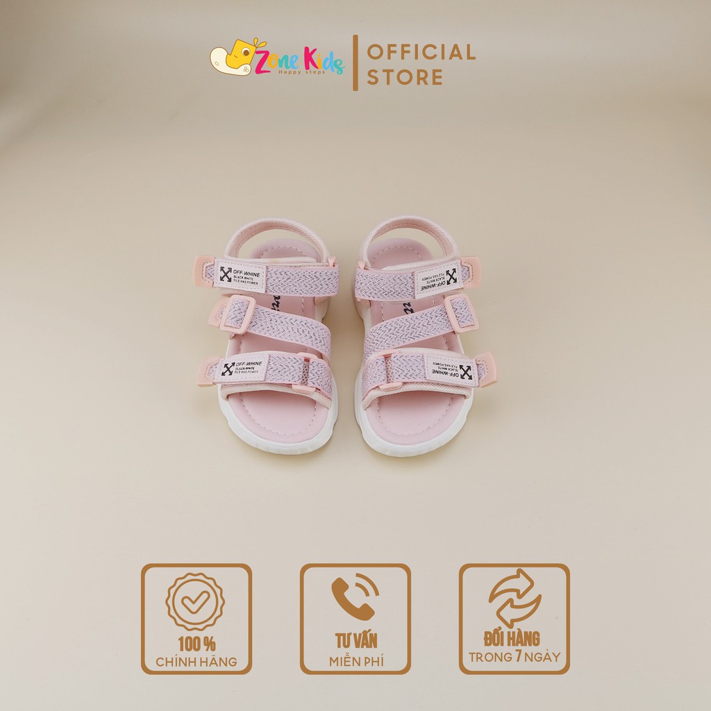 Dép quai hậu màu hồng xinh xắn cho bé gái Zonekids - D07