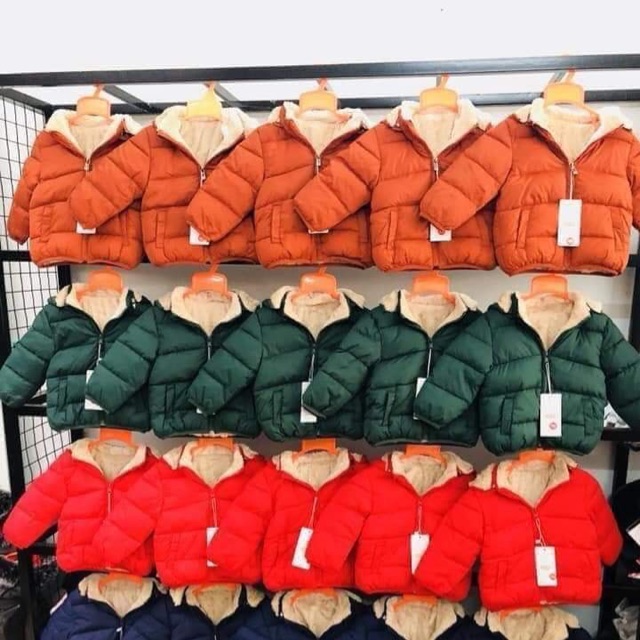 Combo áo khoác lông cừu cho bé