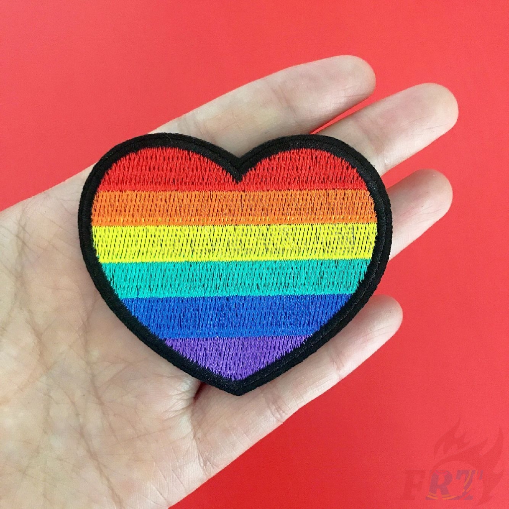 &gt; Ready Stock &lt; ☸ INS - Rainbow Patch ☸ 1Pc Diy Sew On Iron On Patch （Rainbow - Series 02）