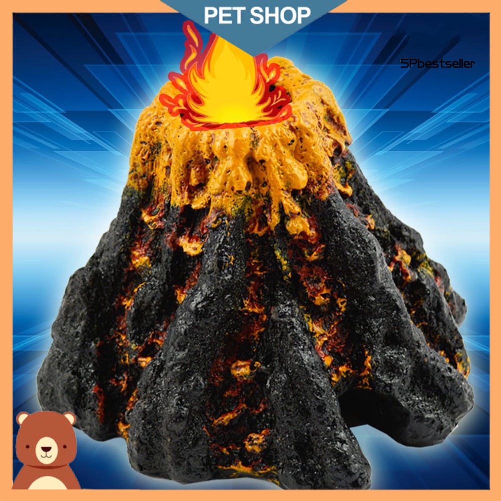 Đồ trang trí Núi Lửa Giả Trang Trí Bể Cá Không Độc Hại