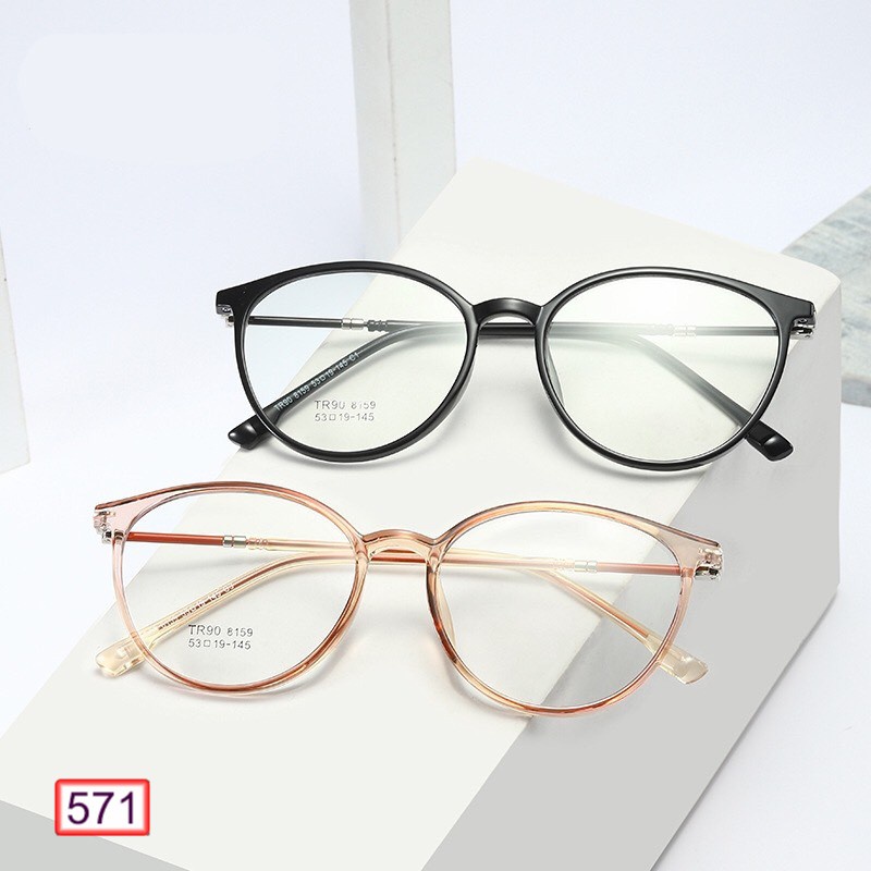Mắt Kính Gọng Cận Cao Cấp 571 Lyly 8159 Form Tròn Siêu Đẹp - Hazo