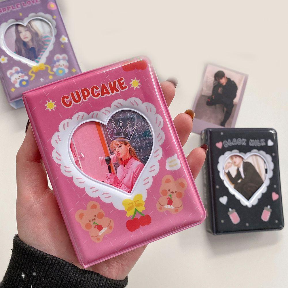 Daphs Hộp Album Ảnh 3inch DIY Họa Tiết Trái Tim Ren Để Sưu Tầm Ảnh Trang Trí