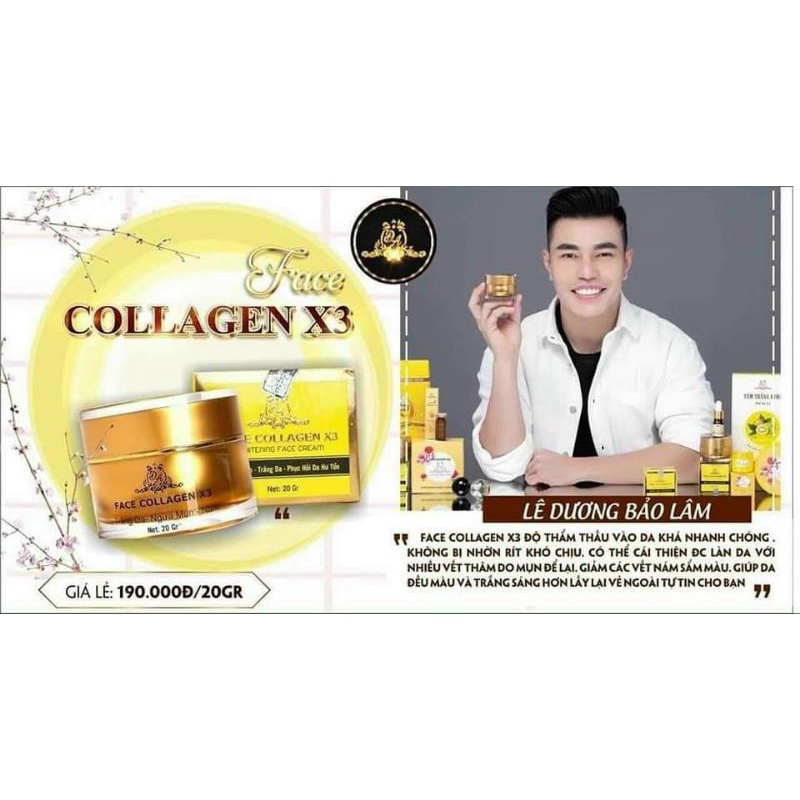 Kem Face Collagen X3 Đông Anh Chính Hãng