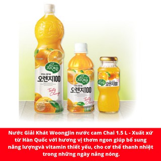 Nước cam Woongjin 1.5l