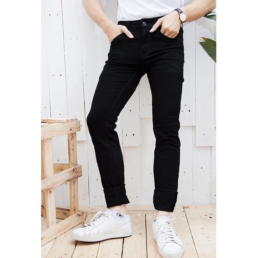 Quần Jean Nam Đen Rách Gối | BigBuy360 - bigbuy360.vn