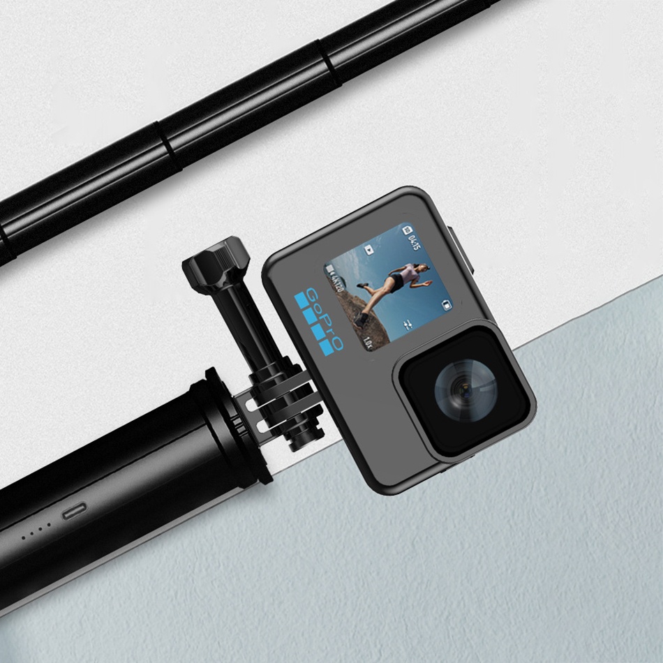 GẬY TÍCH HỢP PIN GOPRO VÀ MÁY ẢNH UURIG A0010