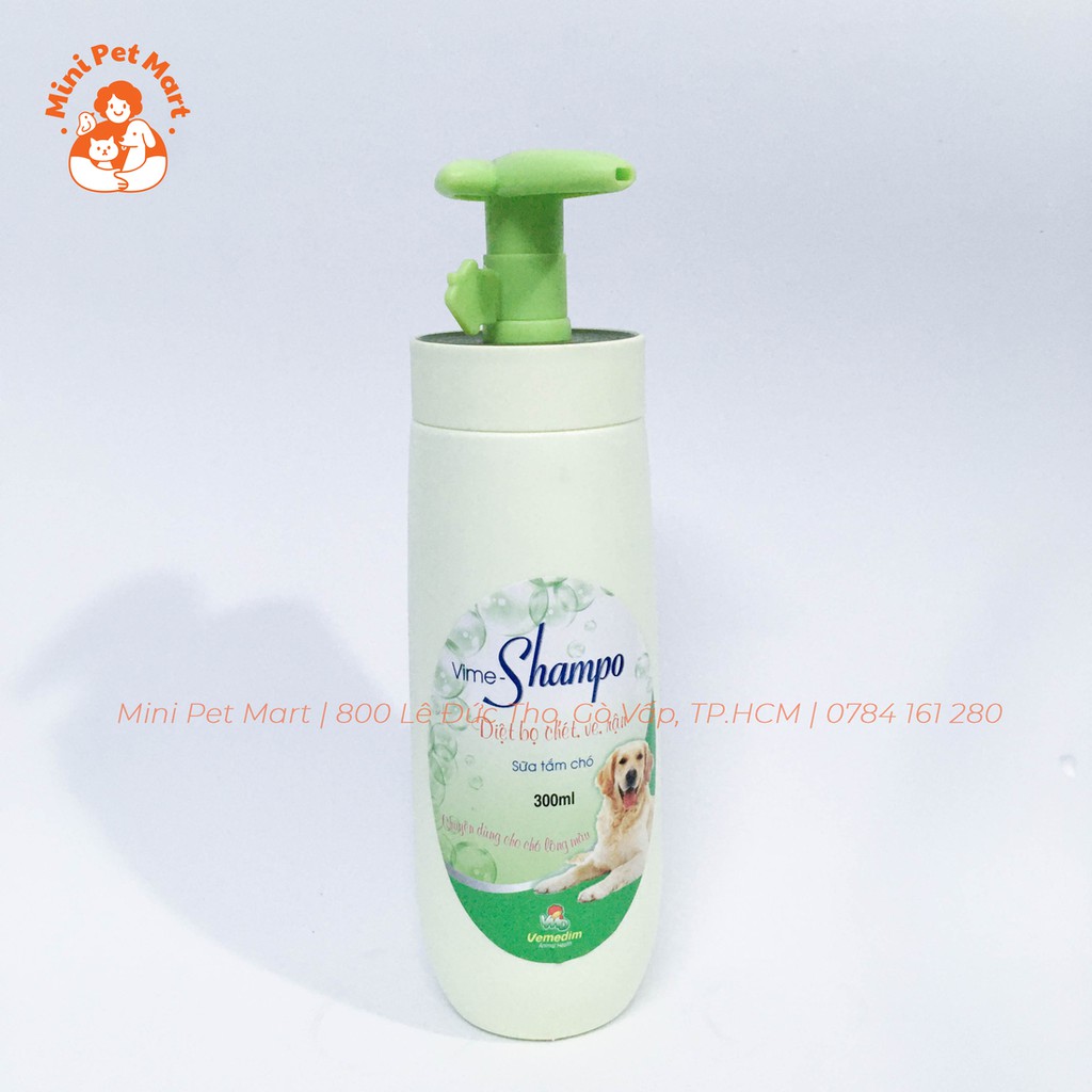 Sữa tắm trị ve, bọ chét, rận cho chó VIME-SHAMPO - 300ml