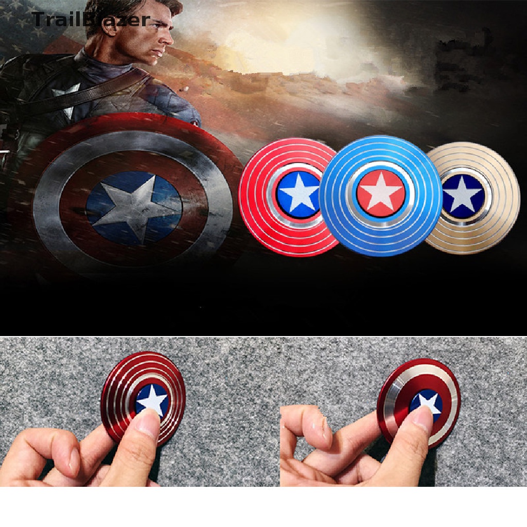 Con quay đồ chơi Spinner bằng hợp kim hình Captain America