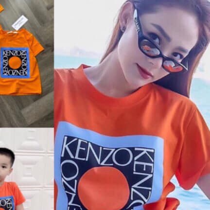 áo phông màu cam cotton tàu xịn cho nữ