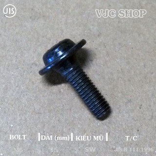 5 cái Bulong đặc biệt M5-15SW màu đen
