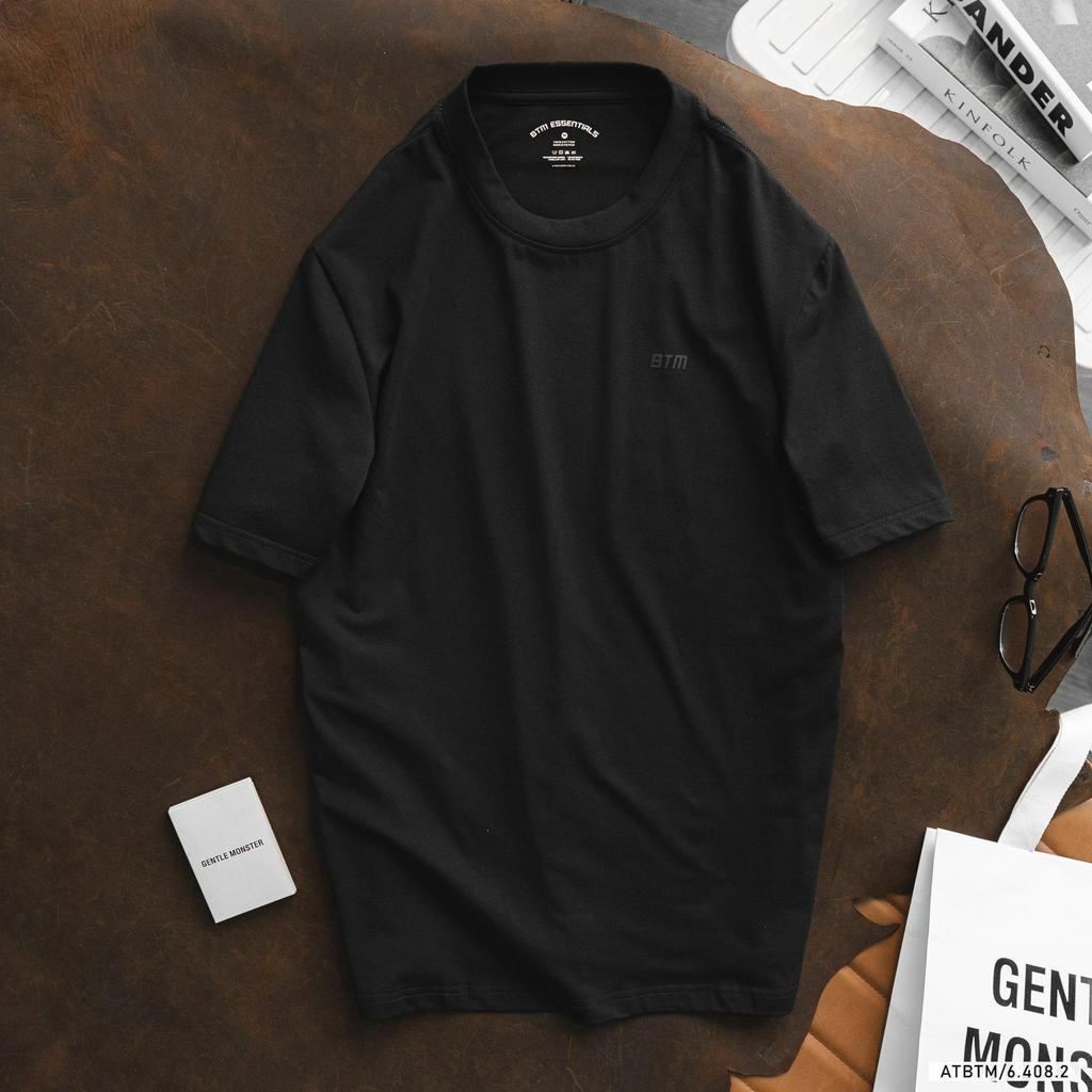 Áo thun thời trang nam tay ngắn, áo thun trơn chất vải cotton 4 chiều siêu mịn mát 64082