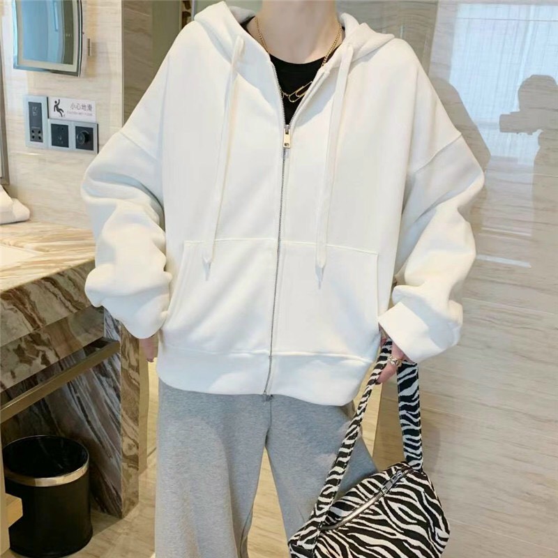 ❤️ NỈ NGOẠI DÀY MỊN ❤️ Áo khoác Hoodie nỉ unisex nữ có mũ dây kéo thời trang cá tính - ÁO ẤM NAM NỮ VẢI NỈ BÔNG ẤM