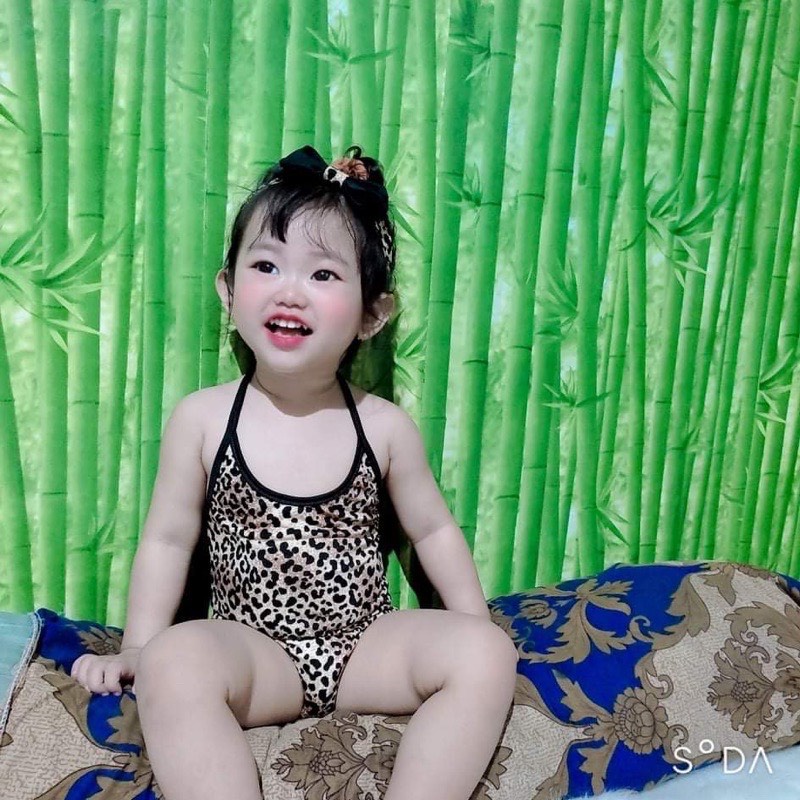 set đồ bơi kèm băng đô siêu cưng cho bé