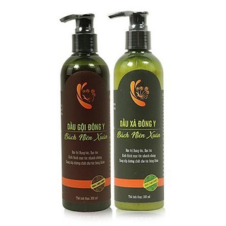 Dầu gội và xả Bách Niên Xuân xanh giúp tóc mọc nhanh