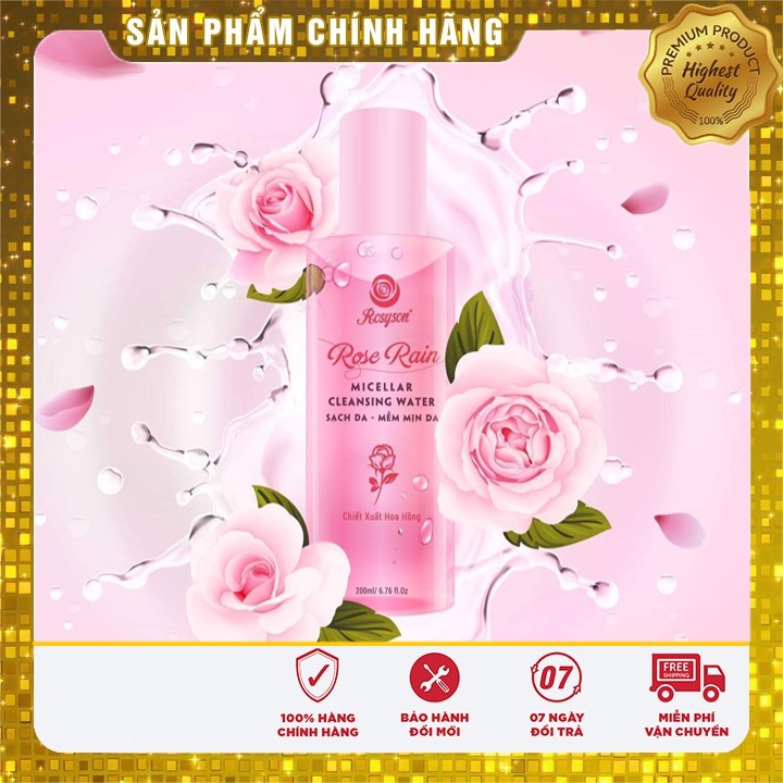 [Chính Hãng] nước tẩy trang rosy sweet love toner hoa hồng rosy