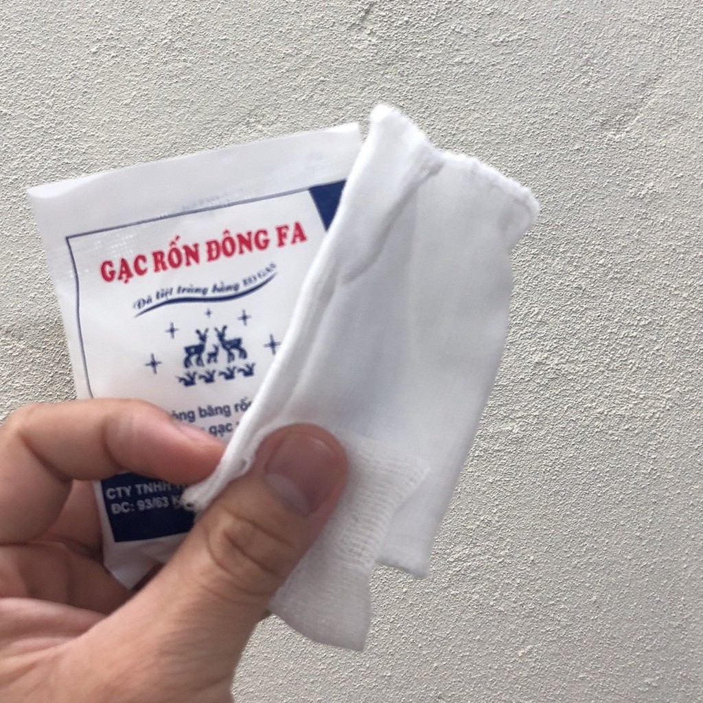 Gạc Rốn Cho Trẻ Sơ Sinh (Hộp 3 Miếng), Băng Rốn Đông Fa