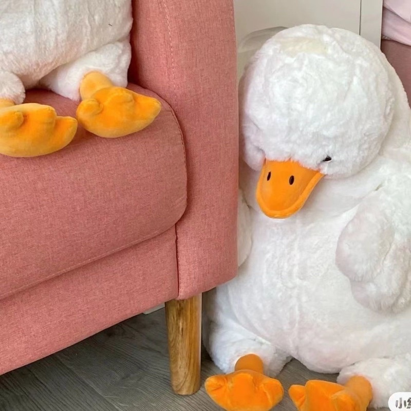 Gấu bông vịt sầu đời dỗi người iu trắng tròn mịn màng