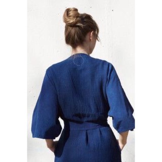 Đầm Linen Đắp Chéo kèm Đai