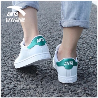 Giày sneaker trắng basic nữ chính hãng Anta (ảnh thật ở cuối)
