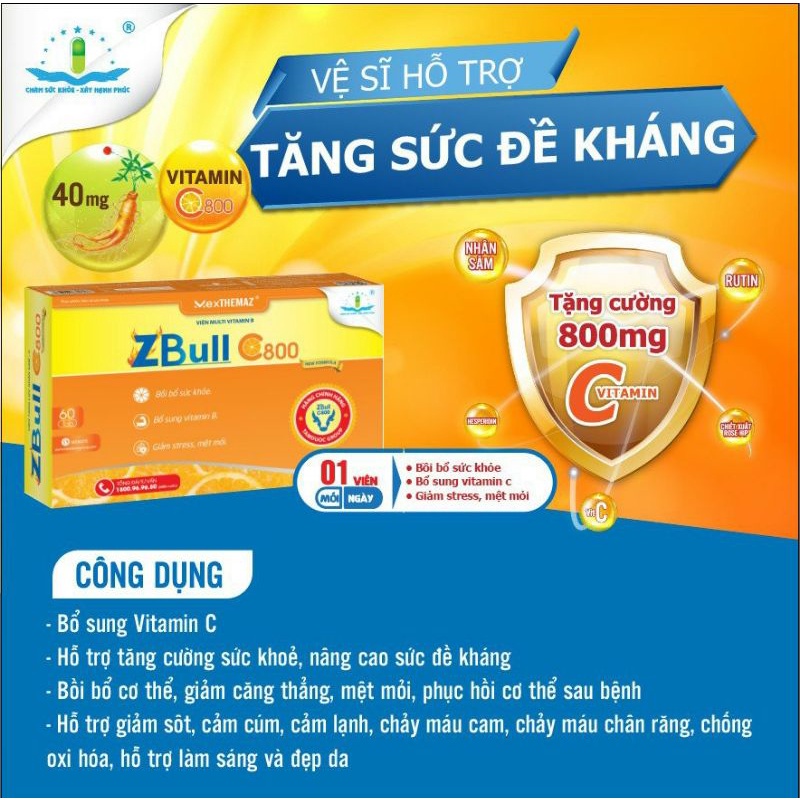 viên tăng lực zbull C800