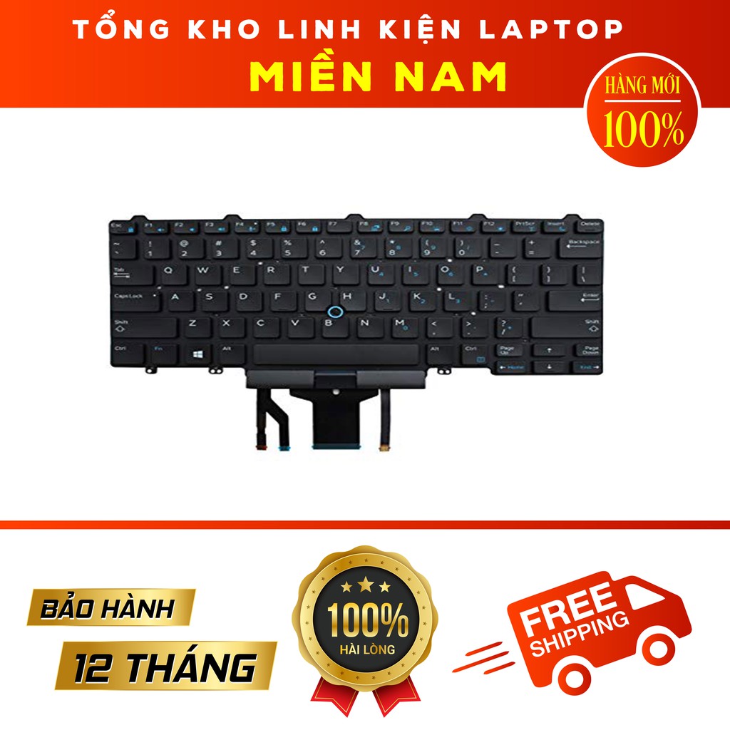 Bàn phím Laptop Dell Latitude E5450 E5470 E7450 E7470 E7480 Loại Có LED Có Chuột