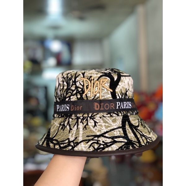 Mũ bucket viền da DR cành cây thời trang mới trẻ trung giá rẻ