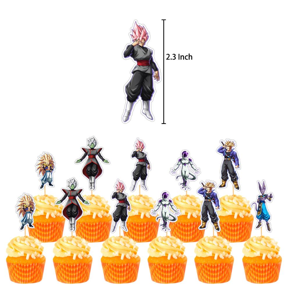 Set 42 Phụ Kiện Trang Trí Bánh Kem Hình Dragon Ball Z