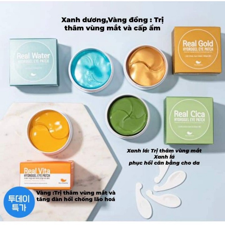 Mặt Nạ Mắt Ngừa Thâm Real Vita Hydrogel Eye Patch 60pcs