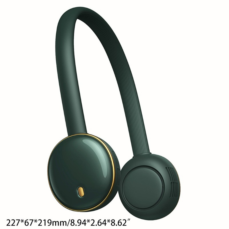 Quạt Đeo Cổ Không Cánh Xoay 360 Độ Sạc Usb Tiện Dụng