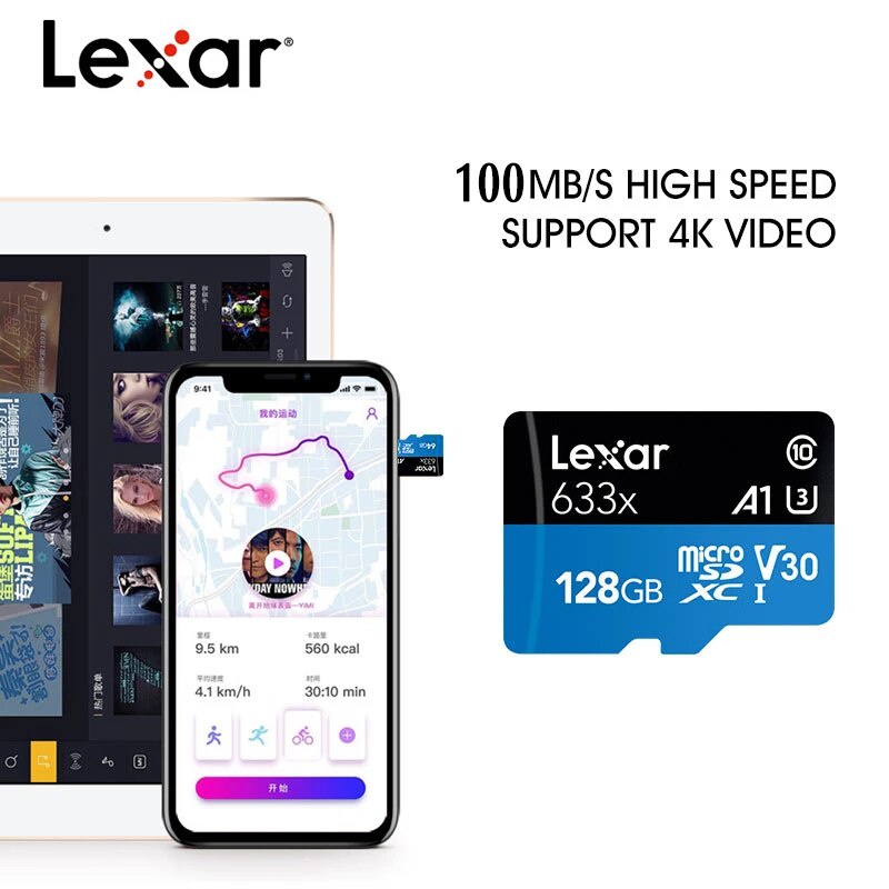 Thẻ Nhớ Lexar Tốc Độ Cao 100m / s 512 256 128GB Cho Điện Thoại / PS4, 5 / switch / Máy Tính
