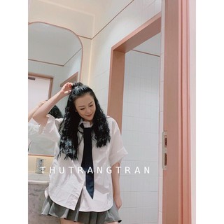 Áo sơ mi thắt cà vạt 💋ảnh thật clip💋
