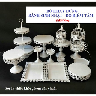 Khay đựng bánh sinh nhật, điểm tâm set 14 16 18 cổ điển