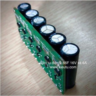 Pack Siêu tụ điện 16V 1.66F xả 6A tăng tuổi thọ akqu y khởi động xe