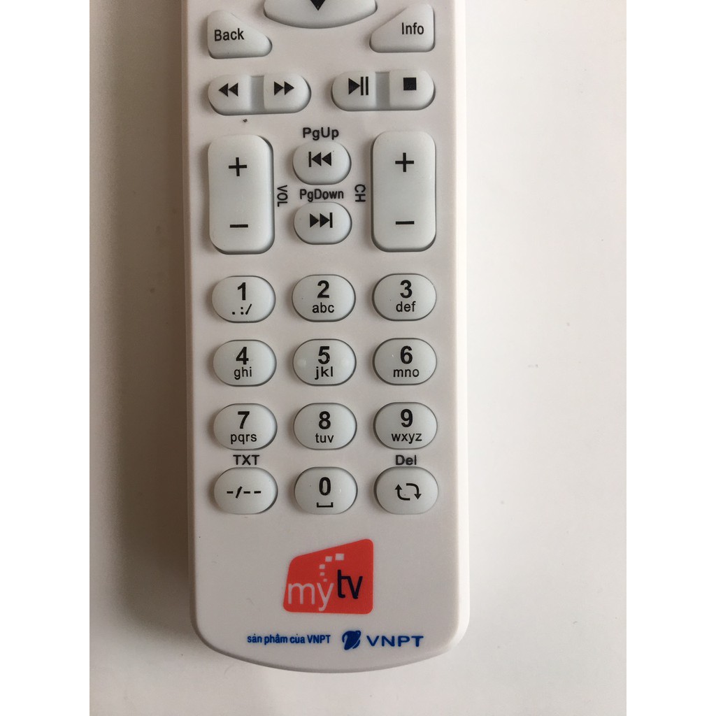 điều khiển  đầu thu MYTV dòng ZTE -tặng kèm pin -Remote  điều khiển MY TV ZTE dùng PIN AAA