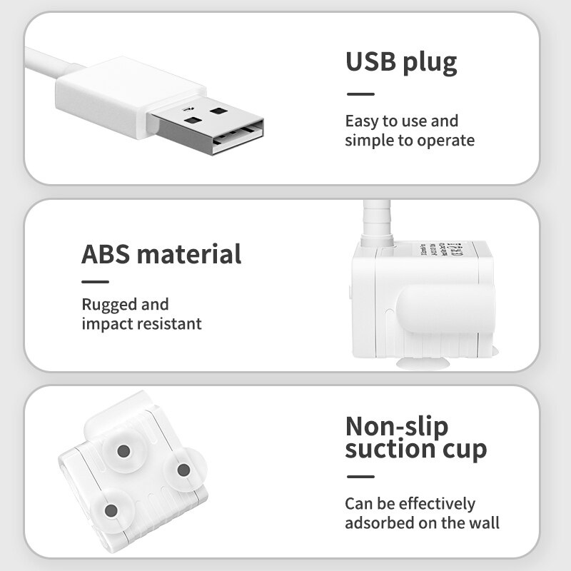 Vòi bơm nước tự động ROJECO cho đài phun nước uống mèo cưng