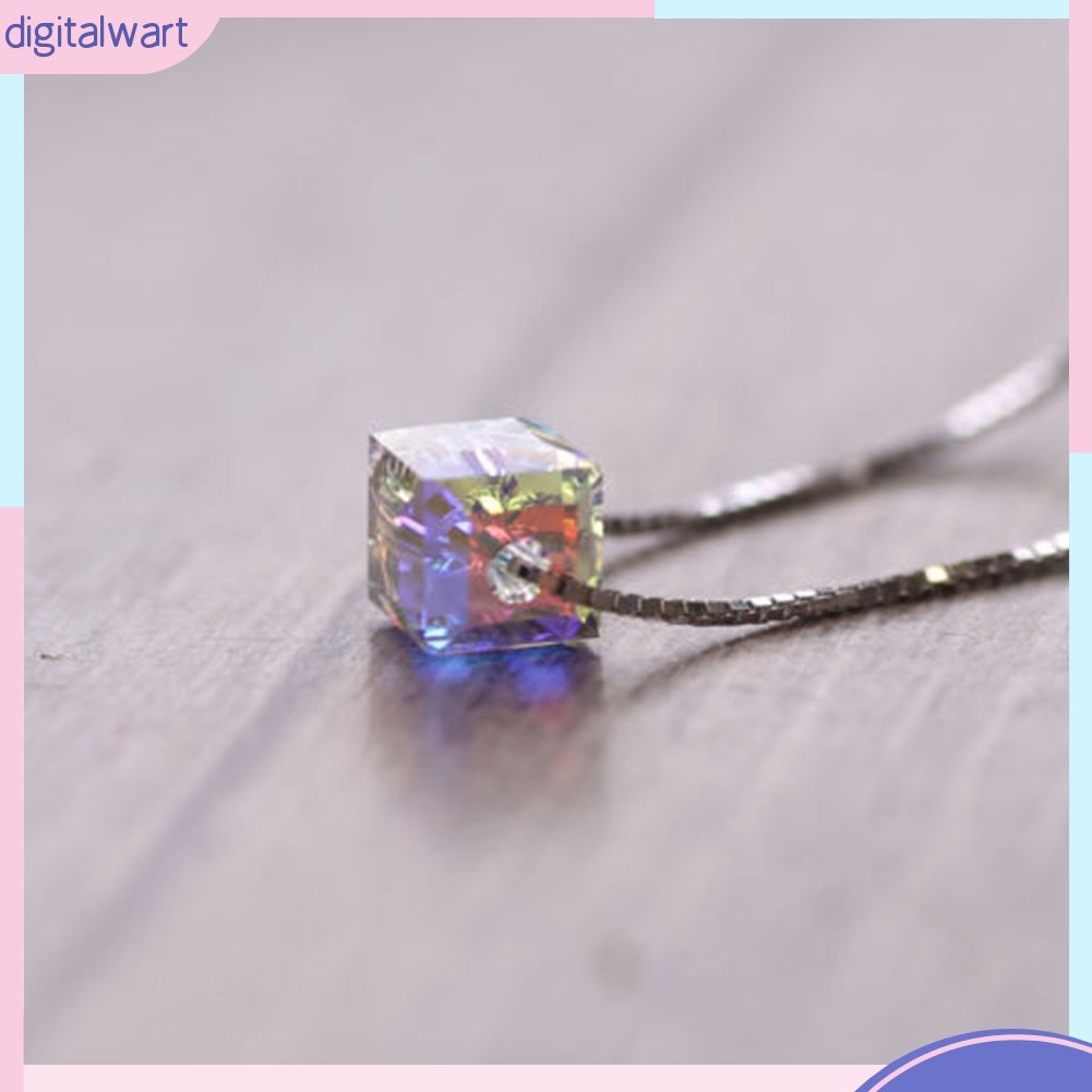 Dây Chuyền Đính Đá Vuông Nhiều Màu Thời Trang