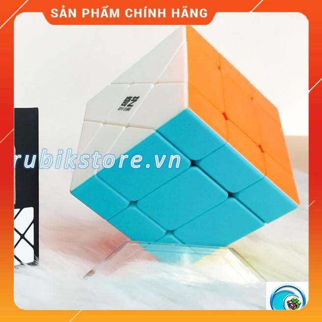 Đồ chơi Rubik biến thể QiYi 3X3 Fisher Cube Black/Stickerless