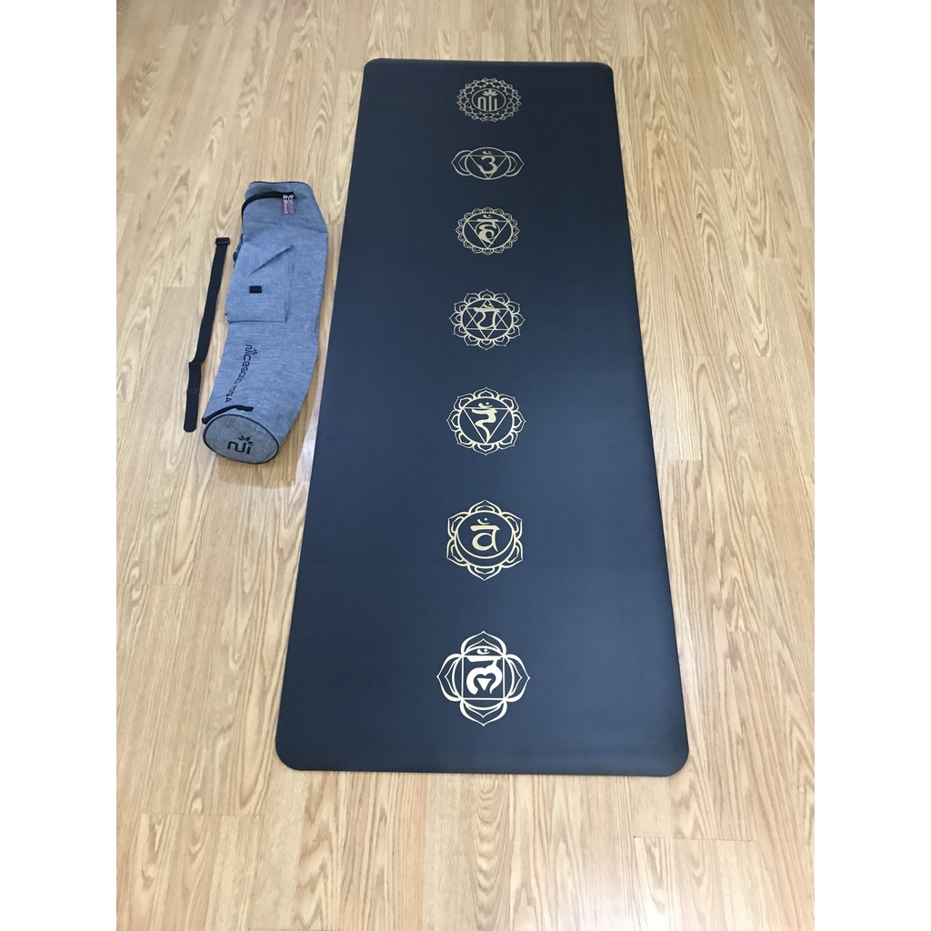 Thảm tập yoga, tập gym tại nhà cao su PU Nicegood,185 x 68cm, chống trơn trượt 100%, shop TIDATA giảm 10%